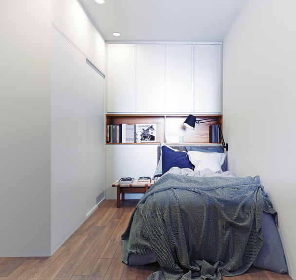 Dekoracija malih spavaćih soba: 6 trikova koji će ih učiniti većim