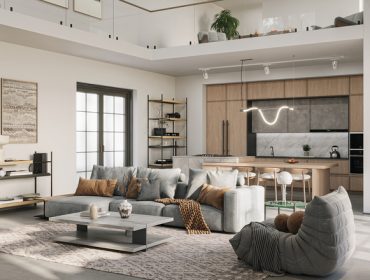 Luksuzan stan od 61 m² sa modernim enterijerom i pogledom na grad