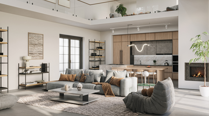 Luksuzan stan od 61 m² sa modernim enterijerom i pogledom na grad