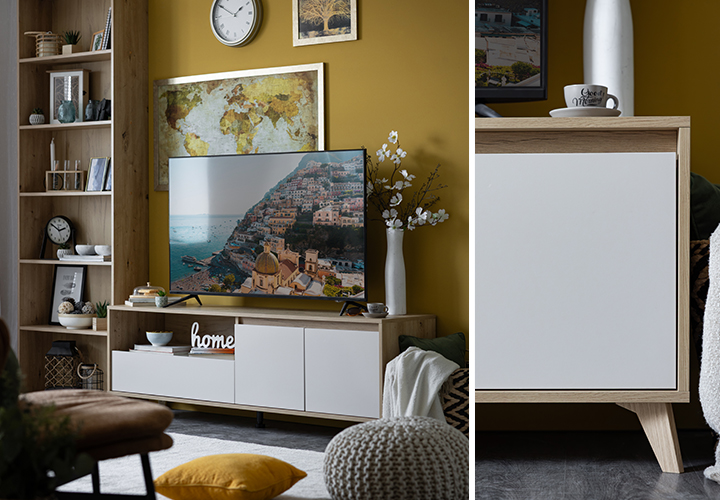 TV polica forma ideale